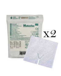 Kompres do Trachestomii z Wycięciem na Rurkę Włókninowy 7,5x7,5 cm 2szt Matovlies