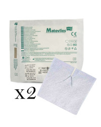 Kompres Do Trachestomii Włókninowy z Nacięciem Y 10x10 2szt Matoviles