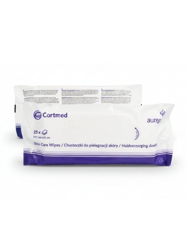 SCW25 Chusteczki Do Pielęgnacji Skóry Wokół Stomii Aurega Skin Care Wipes 19x,5x21cm 25szt. Cortmed