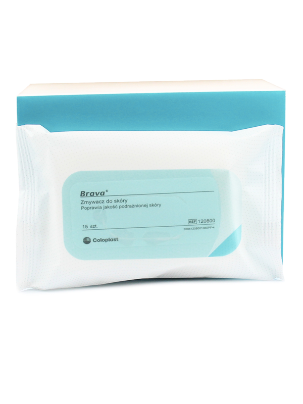120800 Brava Zmywacz W Chusteczkach 15 szt Coloplast