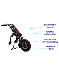 Napęd elektryczny, przystawka do wózka inwalidzkiego Techlife W1