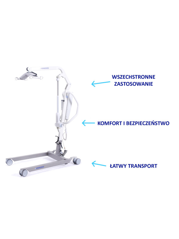 Podnośnik kąpielowo transportowy EAGLE 620 do 150 kg Vermeiren