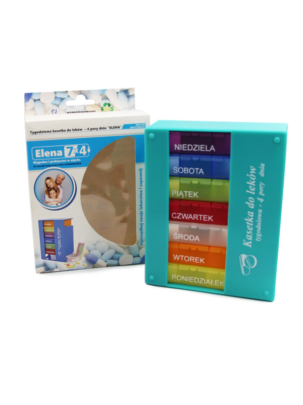 Kasetka Elena na 7 Dni Tygodnia Organizer na Leki El- Comp