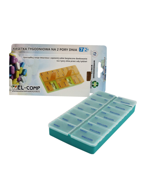 Kasetka Tygodniowa 2 Pory Dnia 7x2 EL-COMP