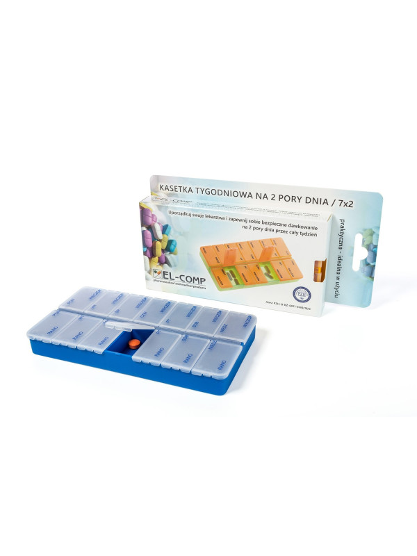 Kasetka Tygodniowa 2 Pory Dnia 7x2 EL-COMP