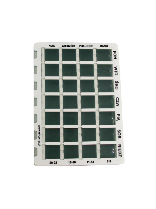 Pojemnik na Leki 4 Pory Dnia Maxi 7x4 EL-COMP