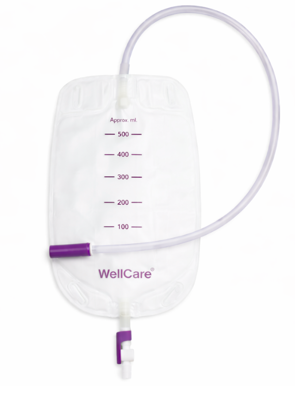KLN505l worek do zbiórki moczu wellcare 500 ml dren 50 cm