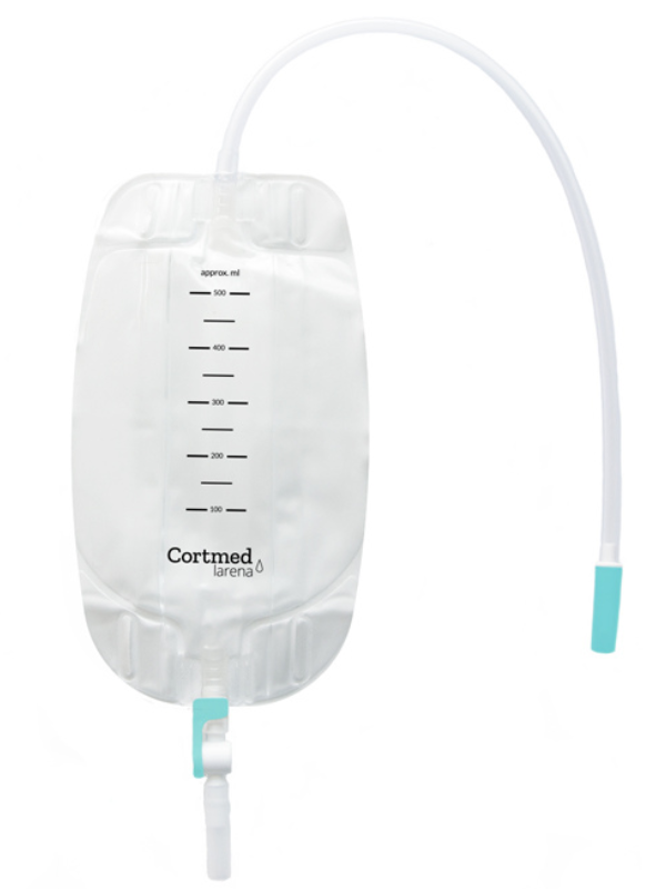25110130 Worek do zbiórki moczu na nogę Larena® 500 ml Cortmed