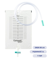 56401010 Worek do dobowej zbiórki moczu Larena® Dren 90cm, 2000ml Cortmed