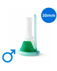 220130 Coloplast Conveen Security+ Super Cewnik Zewnętrzny Samoprzylepny z Krótką Koszulką 30mm