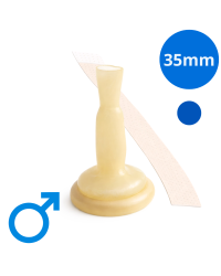 051350 Coloplast Cewnik Zewnętrzny Conveen 2-częściowy z Hydrokoloidowym Przylepcem Wykonany z Lateksu 35mm