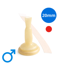 051200 Coloplast Cewnik Zewnętrzny Conveen 2-częściowy z Hydrokoloidowym Przylepcem Wykonany z Lateksu 20mm