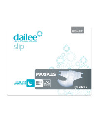 Dailee Slip Premium Maxi Plus pieluchomajtki na noc dla seniora