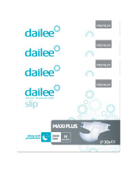 Dailee Slip Premium Maxi Plus pieluchomajtki na noc dla seniora