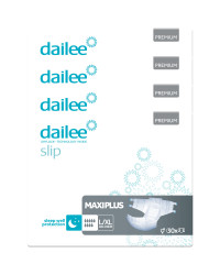 Dailee Slip Premium Maxi Plus pieluchomajtki na noc dla seniora
