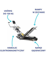 Schodołaz gąsienicowy Jolly 150 z rampami - bezpieczny transport po schodach dla każdego wózka