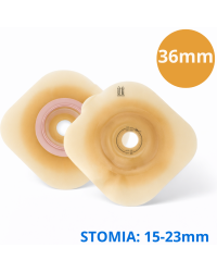 1536-15 Płytka stomijna Dansac Nova 2 Convex – wypukła, 36 mm, do cięcia 15–23 mm