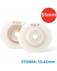 3255-15 Płytka stomijna wypukła Dansac NovaLife TRE™ 2 convex, 15–42 mm system 2-częściowy
