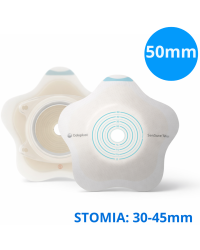 185120 Płytka Stomijna SenSura Mio Concave Click 50/30-45mm Wypukła Z Uszkami Do Paska Coloplast