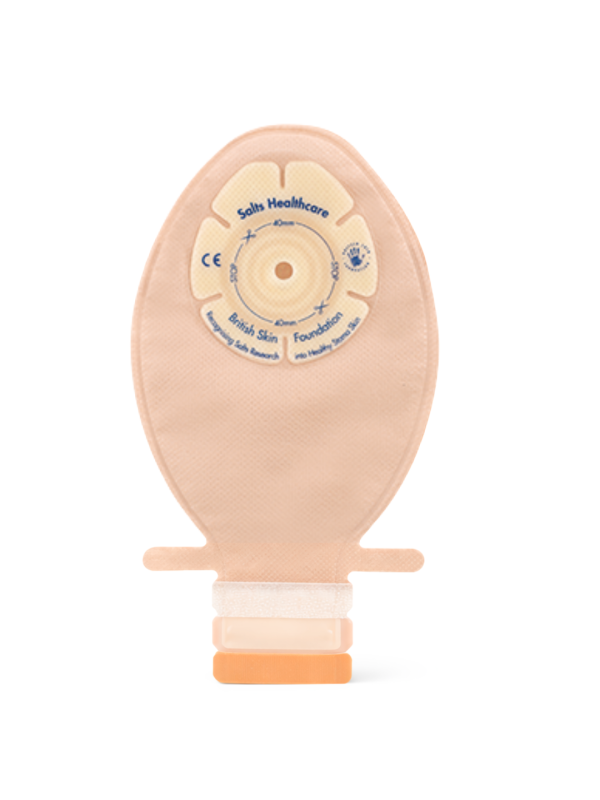 CFP8 Worek Stomijny Jednoczęściowy Pediatryczny 8-40mm 135ml Beż z Okienkiem SALTS