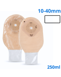 818-10 Worek Stomijny Nova1 Infant Pediatryczny 10-40 mm 250 ml  Otwarty Beżowe Dansac