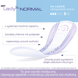 Wkładki urologiczne anatomiczne dla kobiet Seni Lady Slim Normal