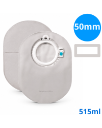 114130 Worek Dwuczęściowy SenSura Mio Click 50mm 515 ml Zamknięty Szary z Okienkiem Coloplast