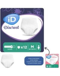 Majtki Chłonne Dla Kobiet iD Discreet Pants Super zakładane jak zwykła bielizna 7 kropli (dawniej iD Intime Super)