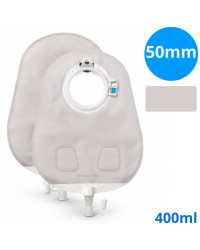 114960 Worek Urostomijny 2-cz SenSura Mio Click  50mm 400ml Midi Neutralny Szary Coloplast
