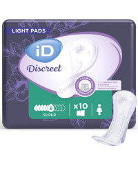 Wkładki iD Discreet Super Wkłady Urologiczne Do Bielizny Damskie Na Nietrzymanie Moczu (Dawniej iD Light Advanced Super)