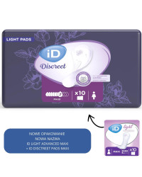 Wkładki iD Discreet Maxi Podpaski Dla Kobiet Na Nietrzymanie Moczu (Dawniej iD Light Advanced Maxi)