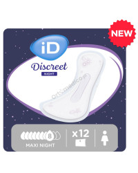 Wkładki urologiczne na noc iD Discreet Maxi Night NOWOŚĆ największa chłonność 8/10