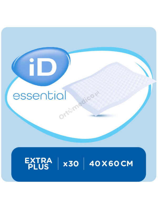 Podkłady Id Essential Underpads Extra Plus 40x60 Chłonne Na Materac, Łóżko (Dawniej iD Expert Protect Plus)