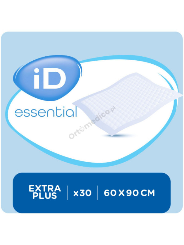Podkłady iD Essential Underpads Extra Plus 60x90 Chłonne Na Materac, Łóżko (Dawniej iD Expert Protect Plus)