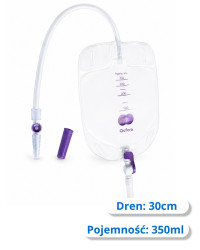 12061901 Worek urologiczny na nogę QUFORA® 350 ml Sterylny, Dren 30cm