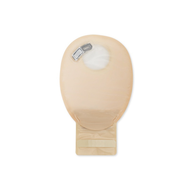 13152-55  Worek Stomijny Dwuczęściowy NovaLife 2 55 mm 440 ml MIDI Beż Otwarty Dansac