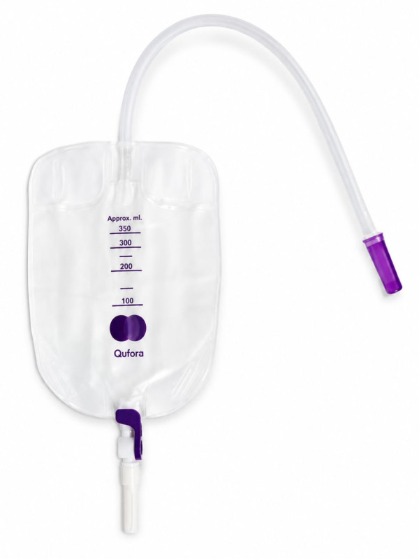 11061901 Worek Do zbiórki Moczu 0,35 L Dren 30 cm Leg Bag Premium Przezroczysty MBH QUFORA