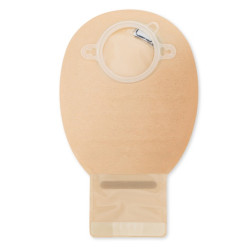 13152-55  Worek Stomijny Dwuczęściowy NovaLife 2 55 mm 440 ml MIDI Beż Otwarty Dansac