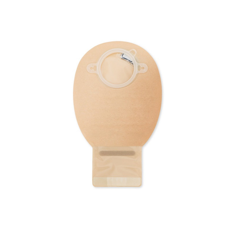 13152-55  Worek Stomijny Dwuczęściowy NovaLife 2 55 mm 440 ml MIDI Beż Otwarty Dansac