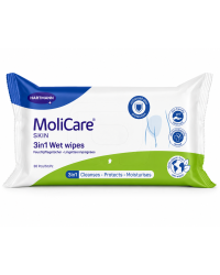 MoliCare Skin 3w1 chusteczki nawilżane dla dorosłych 30 szt. do skóry wrażliwej