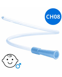286080 SpeediCath Hydrofilowy Cewnik Urologiczny Nelaton dla Chłopców CH 08 (2,7 mm) 30cm