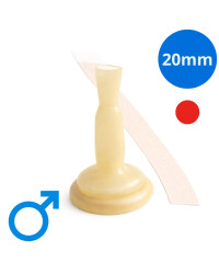 051200 Coloplast Cewnik Zewnętrzny Conveen 2-częściowy z Hydrokoloidowym Przylepcem Wykonany z Lateksu 20mm