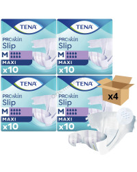 TENA Slip ProSkin Maxi Pieluchomajtki Dla Leżących O Maksymalnej Chłonności 8/8 Kropli Oddychające, Na Dzień i Noc