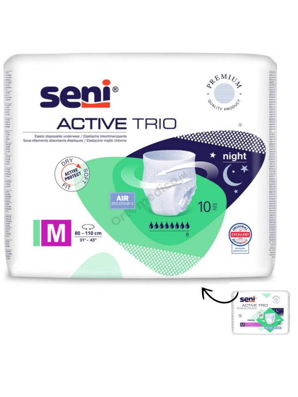 Seni Active Trio majtki chłonne  zakładane jak zwykła bielizna