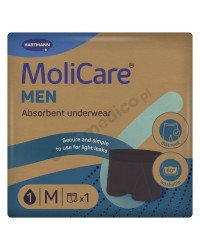 Wielorazowe bokserki chłonne dla mężczyzn MoliCare MEN Absorbent Underwear wchłania do  10 łyżeczek moczu - 52 ml