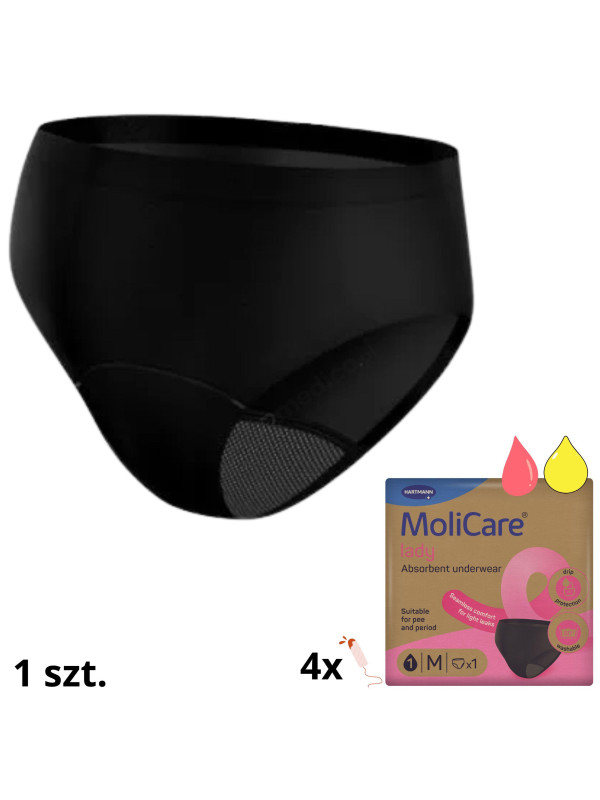 Wielorazowa bielizna chłonna na nietrzymanie moczu i menstruację MoliCare® Lady Absorbent Underwear