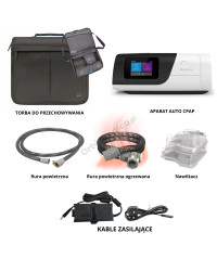 ResMed AirSense 11 AutoSet z nawilżaczem i rurą podgrzewaną – najwyższy komfort terapii zmiennociśnieniowy CPAP