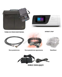 ResMed AirSense 11 Elite z nawilżaczem i rurą podgrzewaną – aparat stałociśnieniowy CPAP do leczenia bezdechu sennego