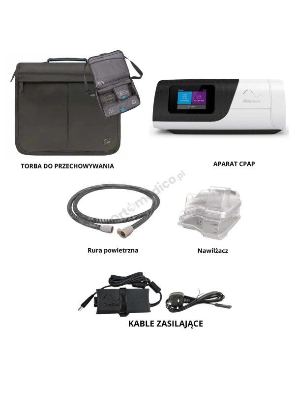 ResMed AirSense 11 Elite z nawilżaczem – aparat stałociśnieniowy CPAP do leczenia bezdechu sennego bez rury podgrzewanej