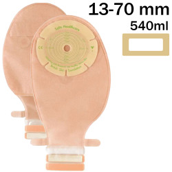 ND13 Worek Jednoczęściowy Stomijny Confidence Natural z Aloesem 13-70mm 540 ml Beż z Okienkiem OtwartySALTS